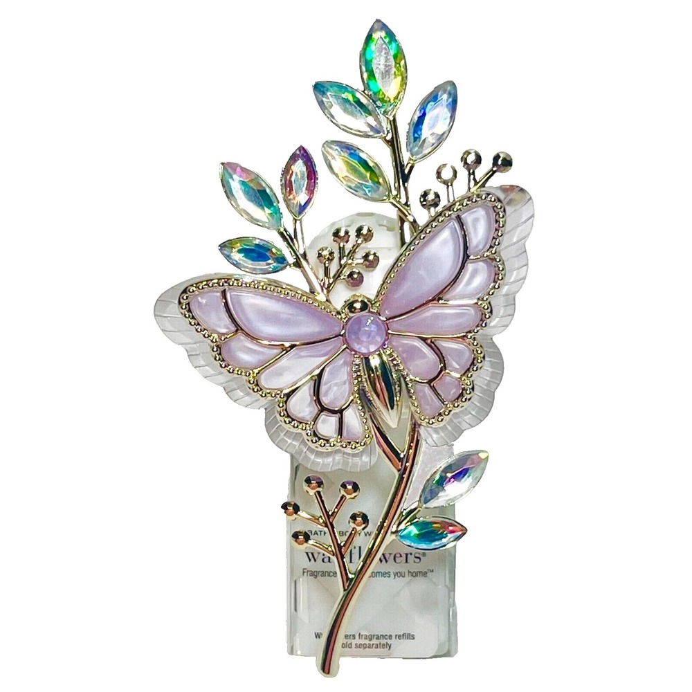 Bath & Body Works Wallflowers Plug In Butterfly Iridescent Crystal Lavender Gold